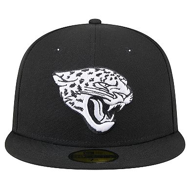 Men's New Era Black Jacksonville Jaguars Main Patch 59FIFTY Fitted Hat