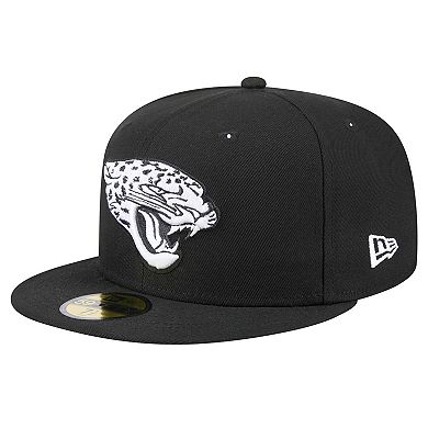 Men's New Era Black Jacksonville Jaguars Main Patch 59FIFTY Fitted Hat