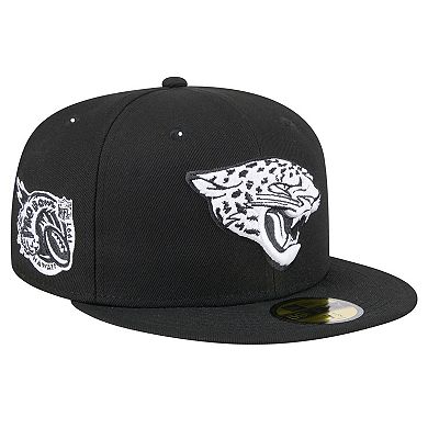 Men's New Era Black Jacksonville Jaguars Main Patch 59FIFTY Fitted Hat