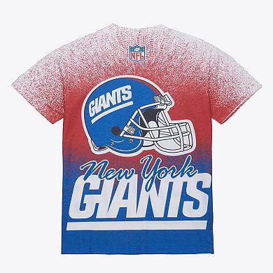 Men's Mitchell & Ness White New York Giants Team Burst Vintage Logo T-Shirt