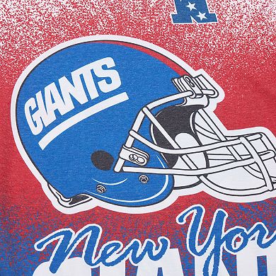 Men's Mitchell & Ness White New York Giants Team Burst Vintage Logo T-Shirt
