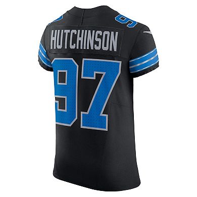 Men's Nike Aidan Hutchinson Black Detroit Lions Alternate Vapor F.U.S.E. Elite Jersey