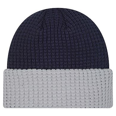Men's New Era Navy Dallas Cowboys Waffled Cuffed Knit Hat