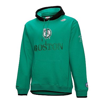 Men's Mitchell & Ness Kelly Green Boston Celtics Hardwood Classics Team OG 3.0 Pullover Hoodie