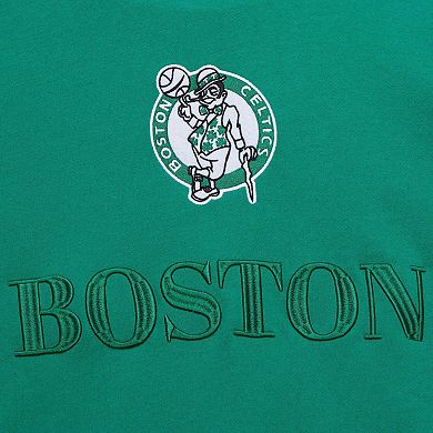 Men's Mitchell & Ness Kelly Green Boston Celtics Hardwood Classics Team OG 3.0 Pullover Hoodie