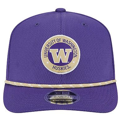 Men's New Era Purple Washington Huskies COOLERA 9SEVENTY Rope Stretch-Snap Hat