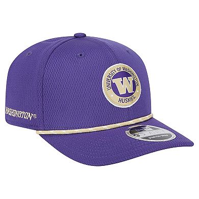 Men's New Era Purple Washington Huskies COOLERA 9SEVENTY Rope Stretch-Snap Hat