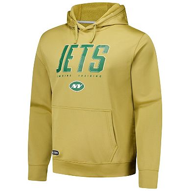 Men's Khaki New York Jets Top Ranked Pullover Hoodie