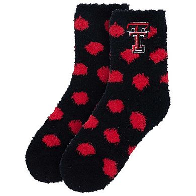 Women's ZooZatz Texas Tech Red Raiders Fuzzy Dot Ankle Socks