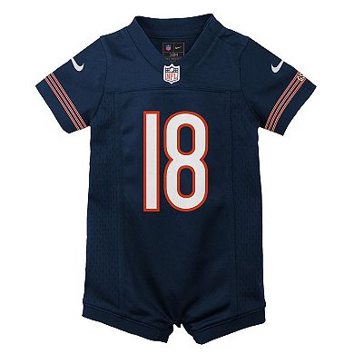 Newborn & Infant Nike Caleb Williams Navy Chicago Bears Game Romper Jersey
