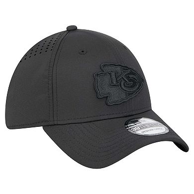 Men's New Era Black Kansas City Chiefs Hydro 39THIRTY Flex Hat