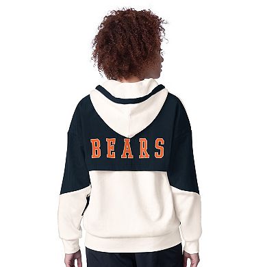 Women's Starter White Chicago Bears Scrimmage Full-Zip Hoodie