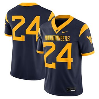Men's Nike #1 Navy West Virginia Mountaineers Game Jersey