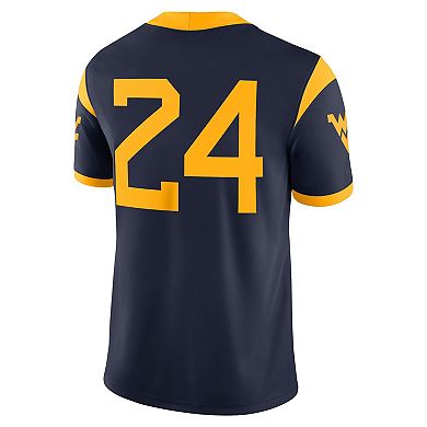 Men's Nike #1 Navy West Virginia Mountaineers Game Jersey