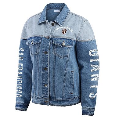 Women's WEAR by Erin Andrews San Francisco Giants Full-Button Denim Jacket