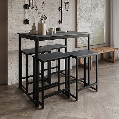 Luxury 5 Pcs Metal Dining Set