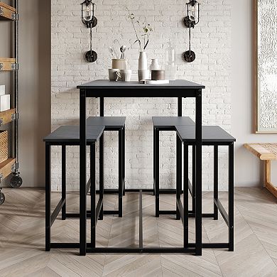 Luxury 5 Pcs Metal Dining Set