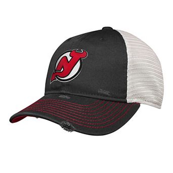 Youth Black New Jersey Devils Slouch Trucker Adjustable Hat