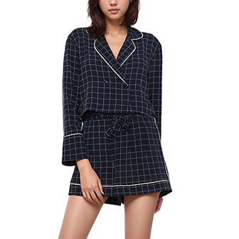 Women's Grid Print Blouse