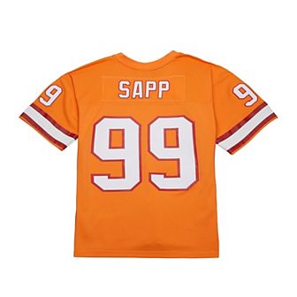 Men's Mitchell & Ness Warren Sapp Orange Tampa Bay Buccaneers 1995 Legacy Replica Jersey
