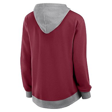 Women's Burgundy Washington Commanders Hit It French Terry Full-Zip Hoodie