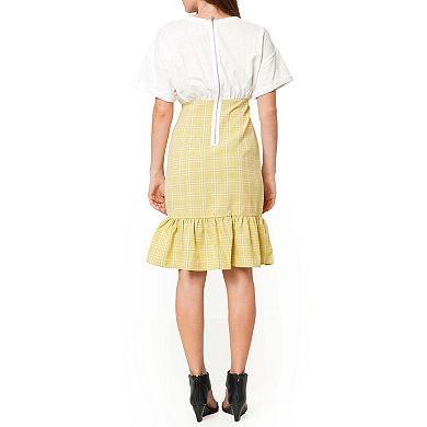 Glen Plaid Mermaid Dress