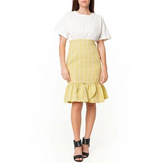 Glen Plaid Mermaid Dress