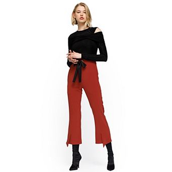 Women's High-waist Front Slit Trouser