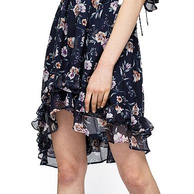 Wax Flower Asymmetrical Hi Lo Dress
