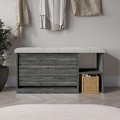 Contemporary Storage Shoes Bench