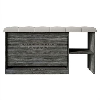 Contemporary Storage Shoes Bench