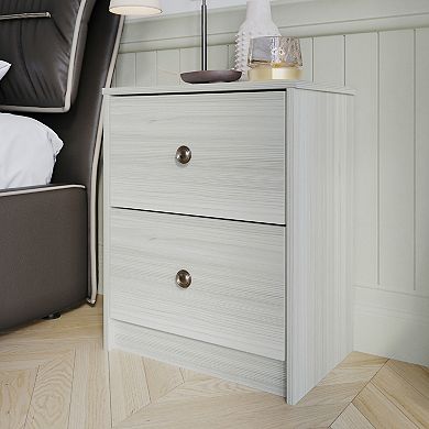 Simple 2 Drawers Nightstand