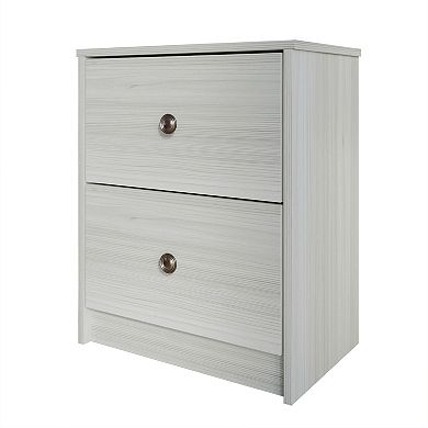 Simple 2 Drawers Nightstand