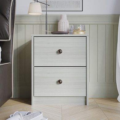 Simple 2 Drawers Nightstand