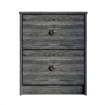 Simple 2 Drawers Nightstand