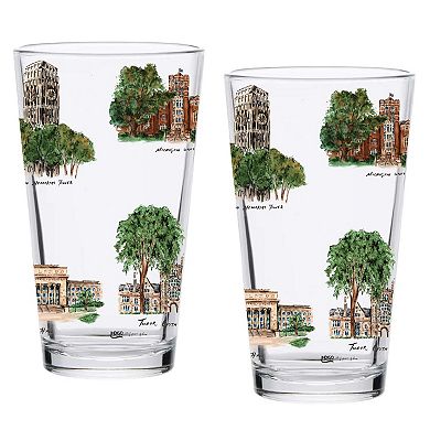 Michigan Wolverines 2-Pack 16oz. Laura Wilcox University Pint Set