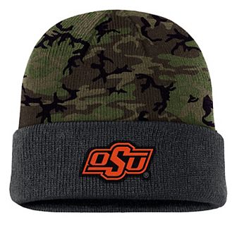 Men's Nike Camo Oklahoma State Cowboys Military Appreciation Cuffed Knit Hat