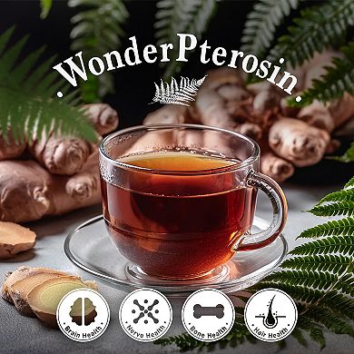 Wonder Pterosin Pterosin & Ginger Liquid Tea For Healthy Brain And Bones, 70ml (30 Pouches)