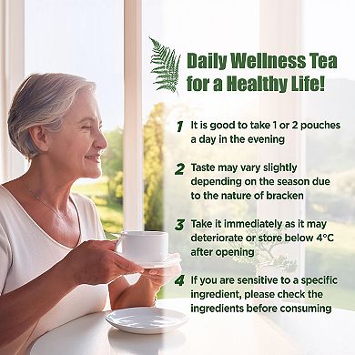 Wonder Pterosin Pterosin & Ginger Liquid Tea For Healthy Brain And Bones, 70ml (30 Pouches)