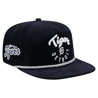 Men's New Era Navy Detroit Tigers Full Circle Corduroy Golfer Adjustable Hat