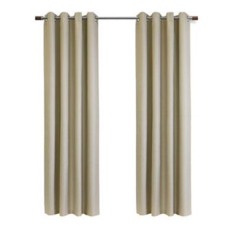 Newberry Blackout Window Treatment Grommet Curtain Panel For Bedroom Livingroom