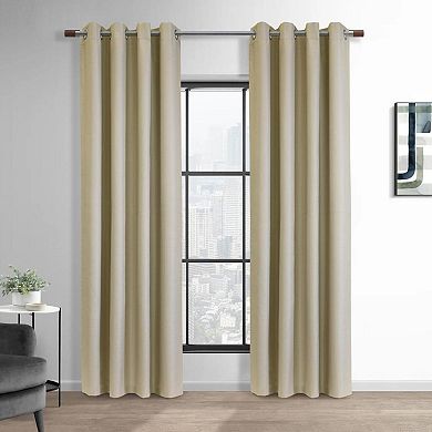 Newberry Blackout Window Treatment Grommet Curtain Panel For Bedroom Livingroom