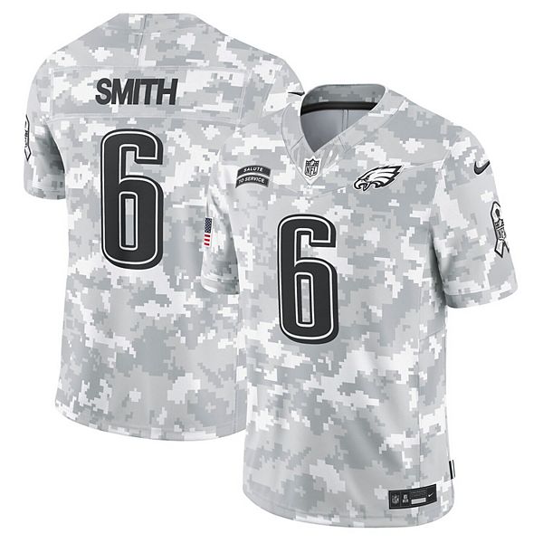 Men s Nike DeVonta Smith Arctic Camo Philadelphia Eagles 2024 Salute to Service Limited Jersey