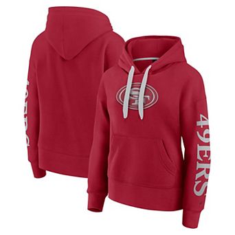 Women's Fanatics Scarlet San Francisco 49ers Next Elements Pullover Hoodie