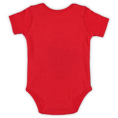 "Newborn & Infant Tampa Bay Buccaneers Dynamic Duo Bodysuit, Bib & Knit Hat Set"