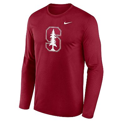 Men's Nike Cardinal Stanford Cardinal Primetime Primary Legend Long Sleeve T-Shirt