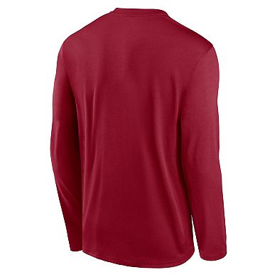 Men's Nike Cardinal Stanford Cardinal Primetime Primary Legend Long Sleeve T-Shirt