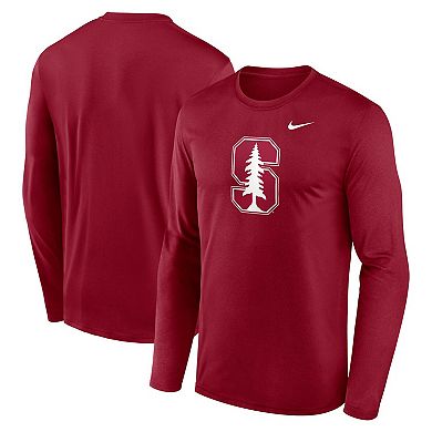 Men's Nike Cardinal Stanford Cardinal Primetime Primary Legend Long Sleeve T-Shirt