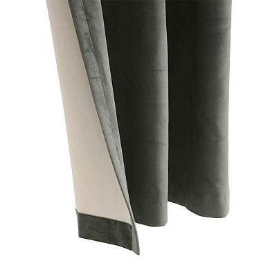 Seren Room Darkening Window Treatment Dual Header Curtain Panel For Bedroom Livingroom