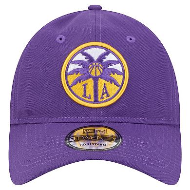 Unisex New Era Purple Los Angeles Sparks Core Logo 9TWENTY Adjustable Hat